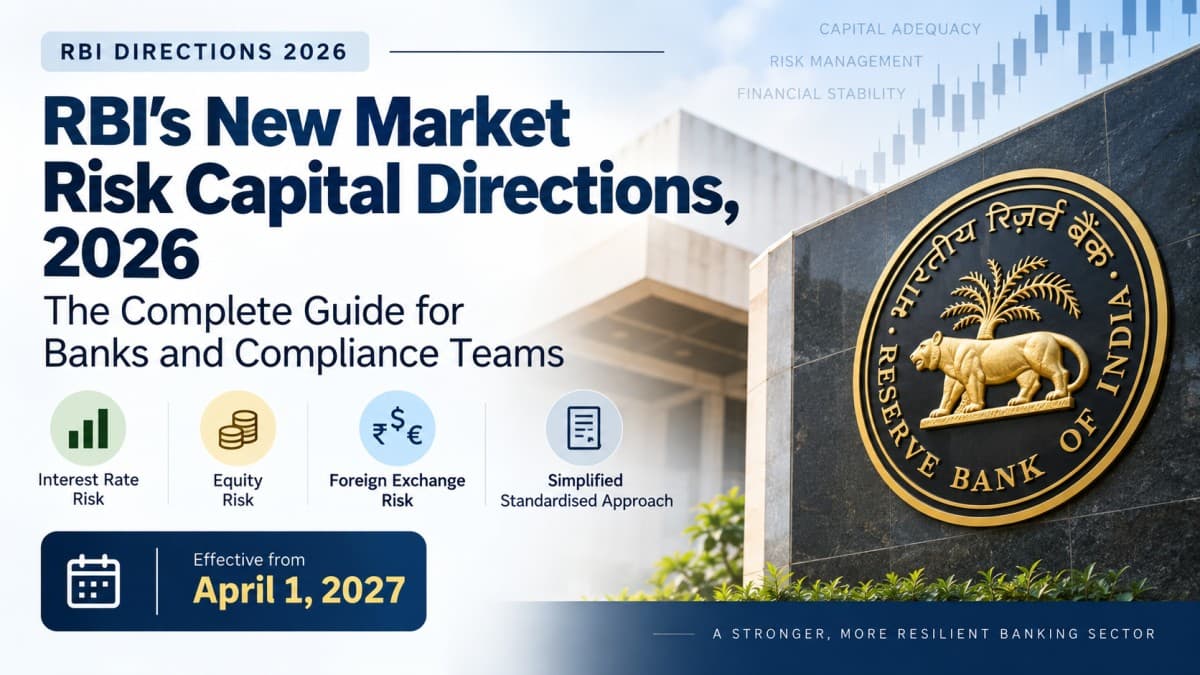 RBI Market Risk Capital Directions 2026: Complete Guide, Key Changes & Compliance