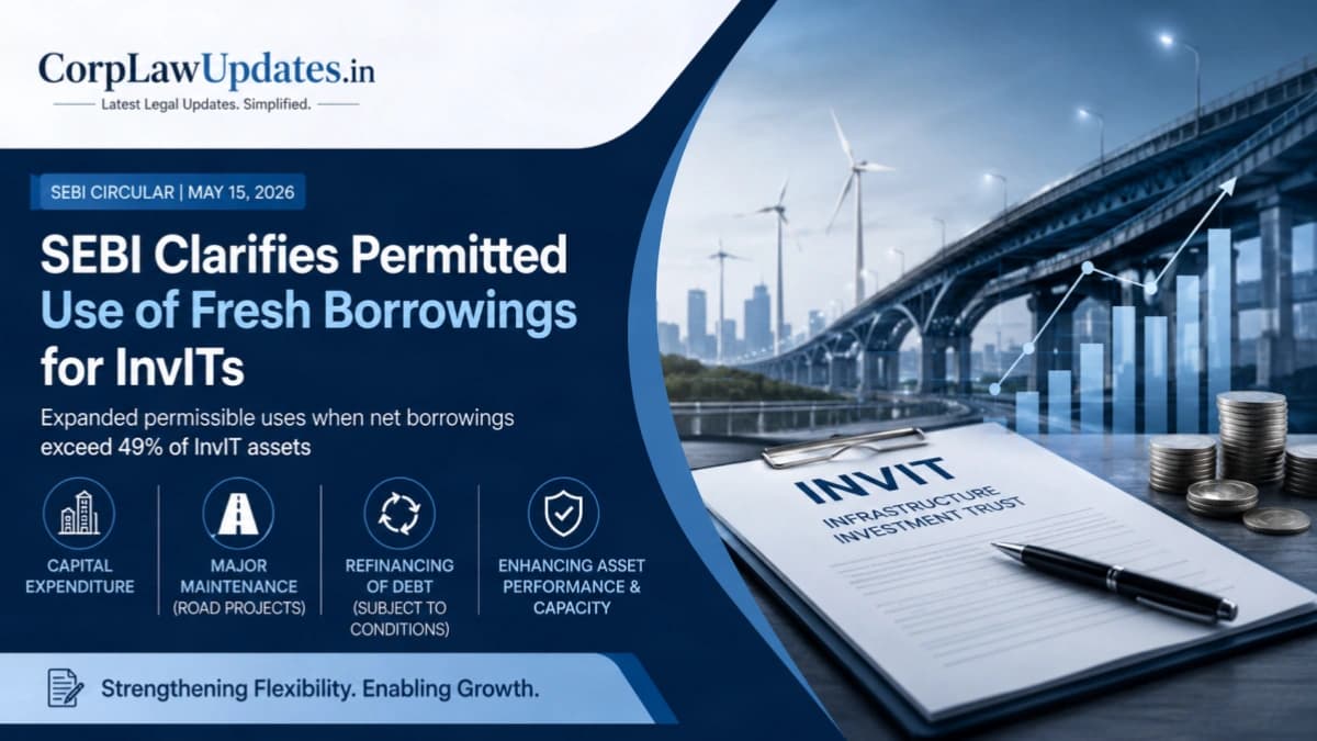 SEBI InvIT Circular 2026: Fresh Borrowings Beyond 49% – Full Explained