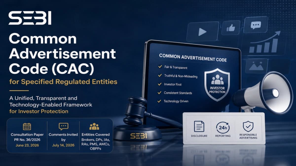 SEBI Common Advertisement Code (CAC) for Regulated Entities