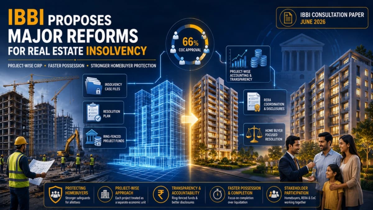 IBBI Discussion Paper Proposes 13 Reforms to Real Estate Insolvency, 2026