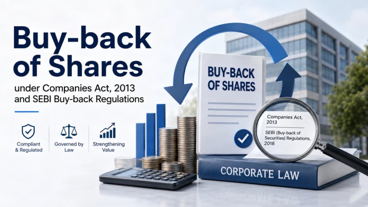 Buy-back of Shares under Companies Act, 2013 and SEBI Buy-back Regulations, 2018