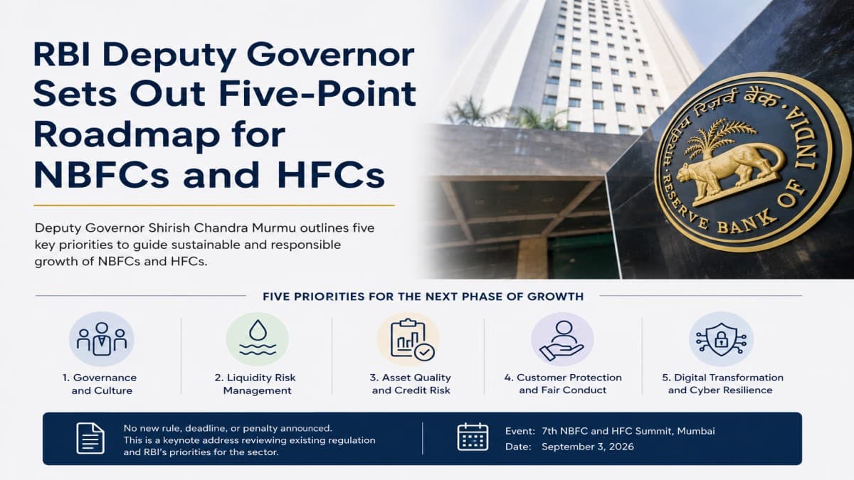 RBI Deputy Governor Sets Out Five-Point Roadmap for NBFCs and HFCs at 7th NBFC-HFC Summit