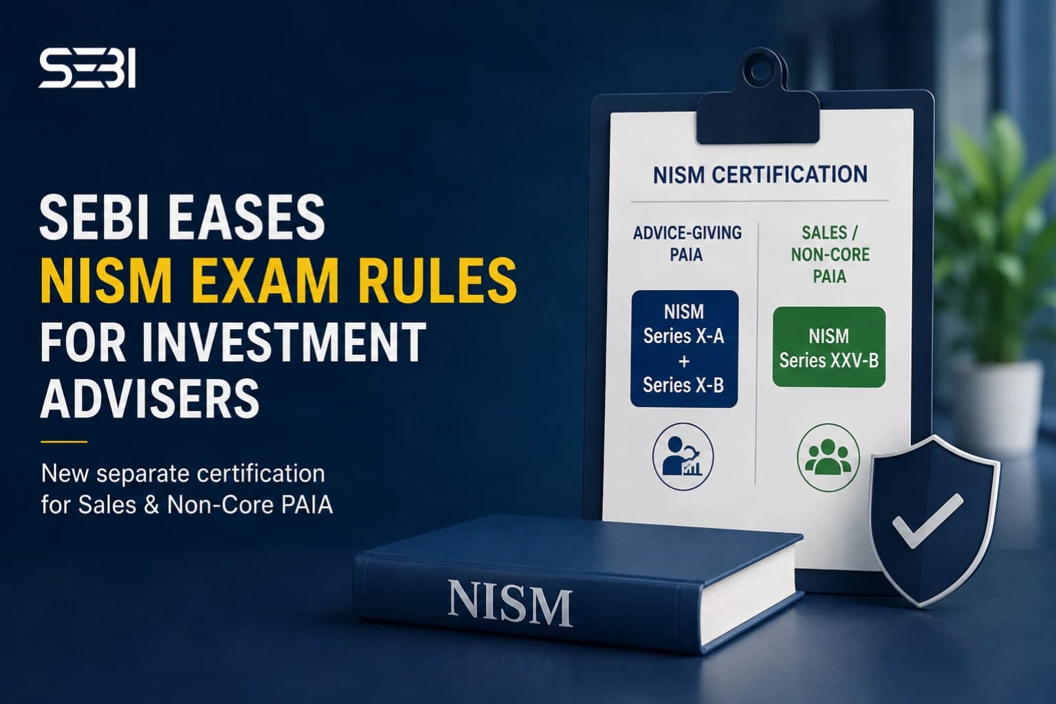 SEBI Relaxes NISM Certification Requirements for Sales and Non-Core PAIA