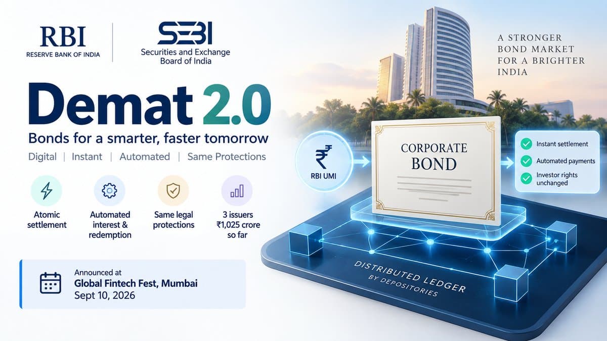 SEBI-RBI Launch "Demat 2.0": Tokenised Corporate Bonds Pilot Explained