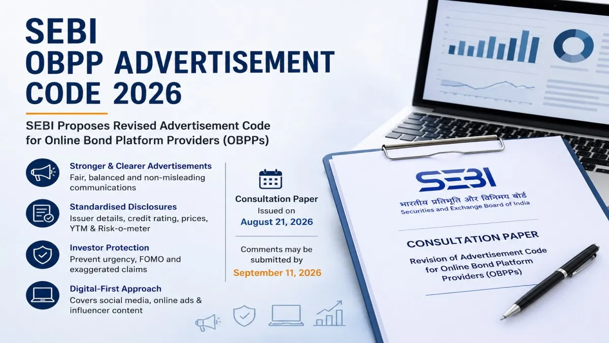 SEBI Consultation Paper on Revision of Advertisement Code for Online Bond Platform Providers (OBPPs) 2026