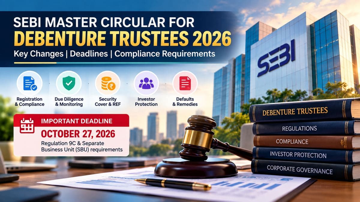 SEBI Master Circular for Debenture Trustees 2026: Complete Guide to All 17 Chapters, Deadlines and Compliance Actions