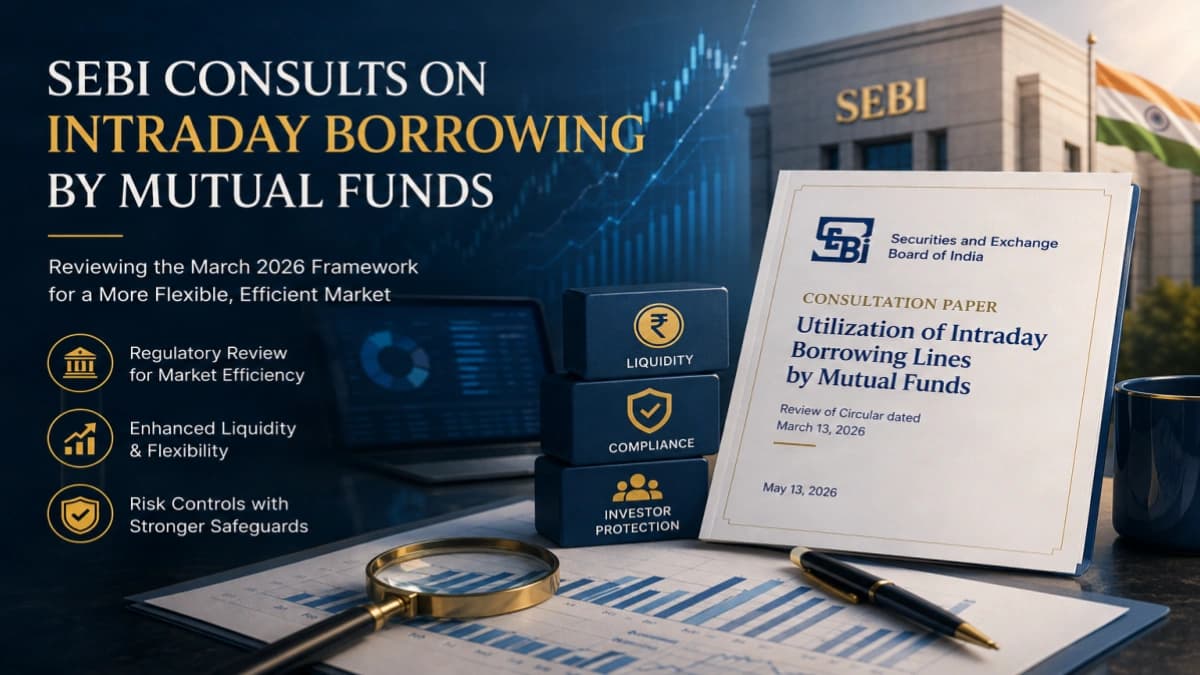 SEBI Consultation Paper on Intraday Borrowing by Mutual Funds (May 2026)