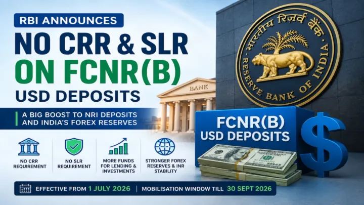 RBI Grants CRR & SLR Exemption on Fresh FCNR(B) Deposits: Five June 2026 Notifications Explained