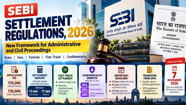 SEBI Settlement Regulations 2026 Infographic