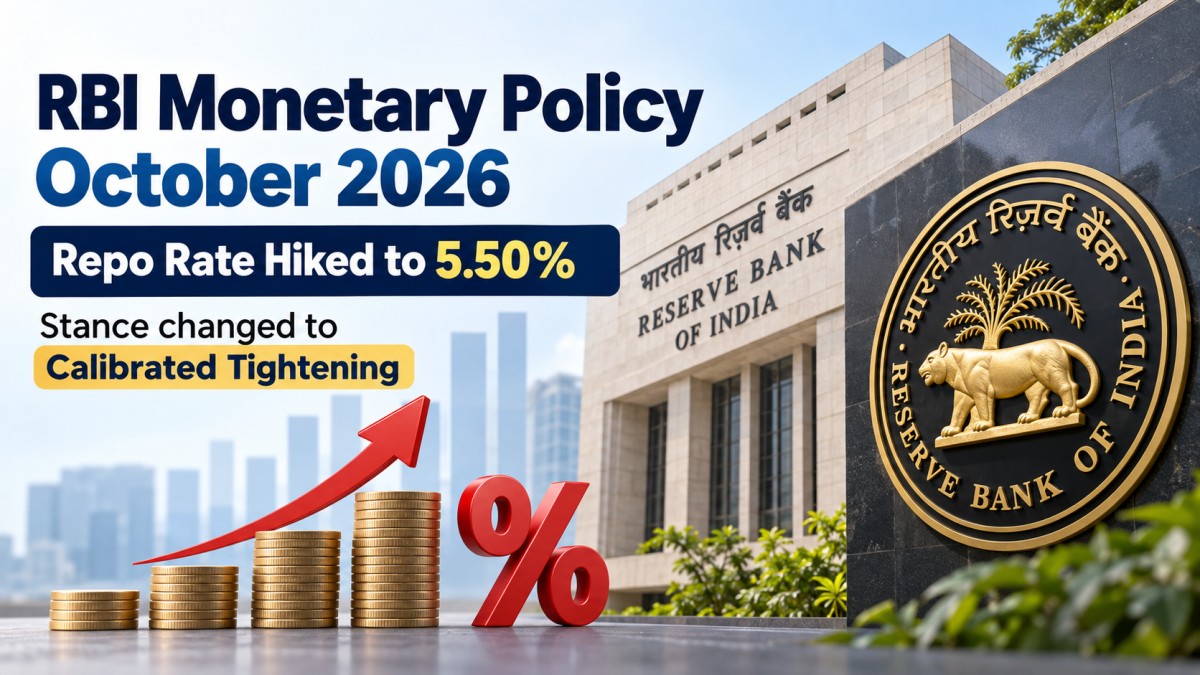 RBI Hikes Repo Rate by 25 bps to 5.50% and Shifts to Calibrated Tightening: MPC October 2026 Explained