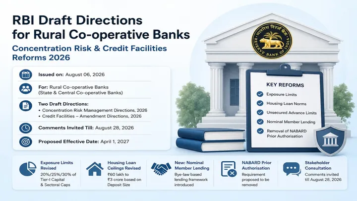RBI Issues Draft Concentration Risk and Credit Facilities Amendment Directions for Rural Co-operative Banks 2026